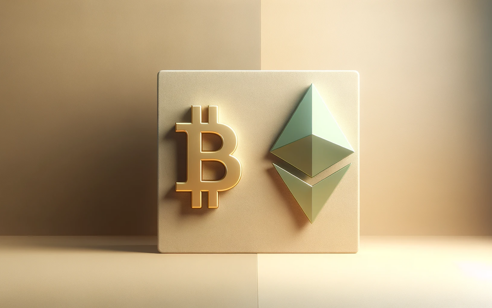 Bitcoin vs Ethereum logos
